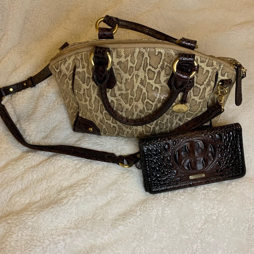 Matching Brahmin Satchel & Wallet